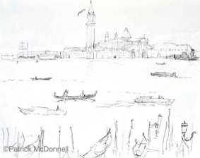 View of Venice ball point pen